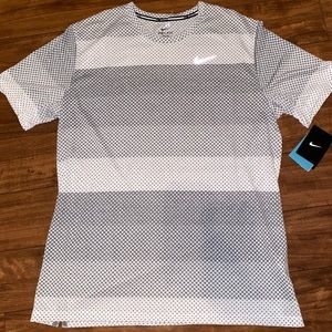 Nike Tailwind Striped Running Shirt